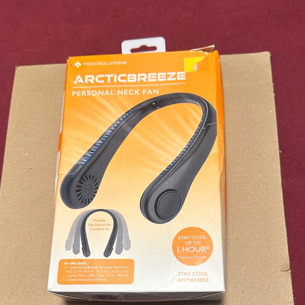 Arctic Breeze Personal Neck Fan - Gray/Black